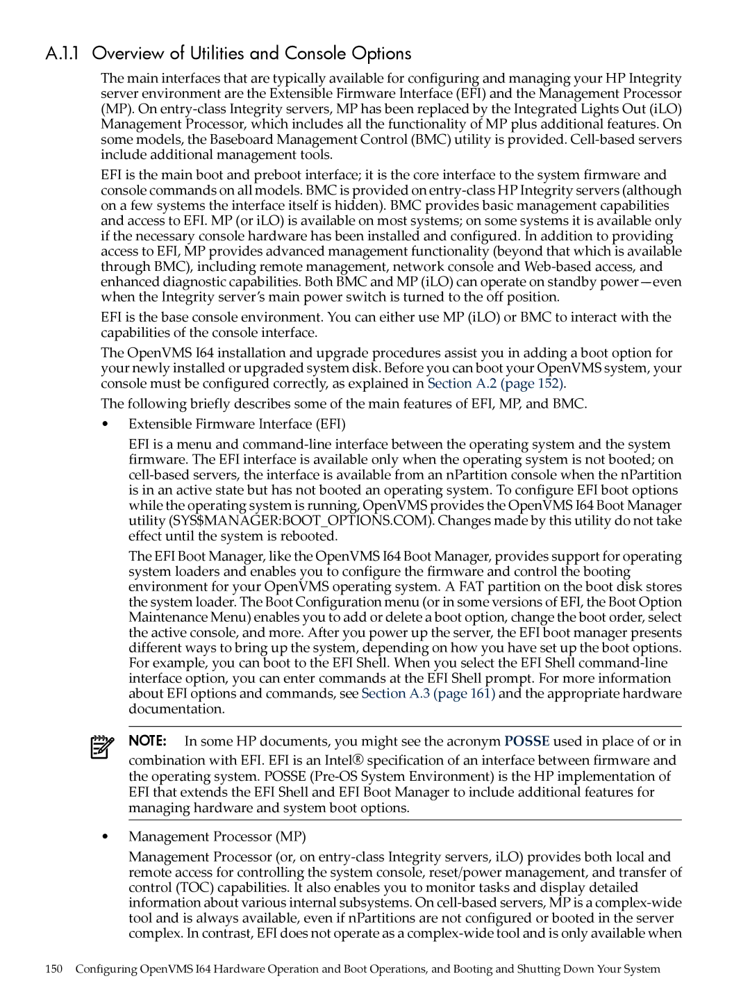 HP OpenVMS 8.x manual Overview of Utilities and Console Options 