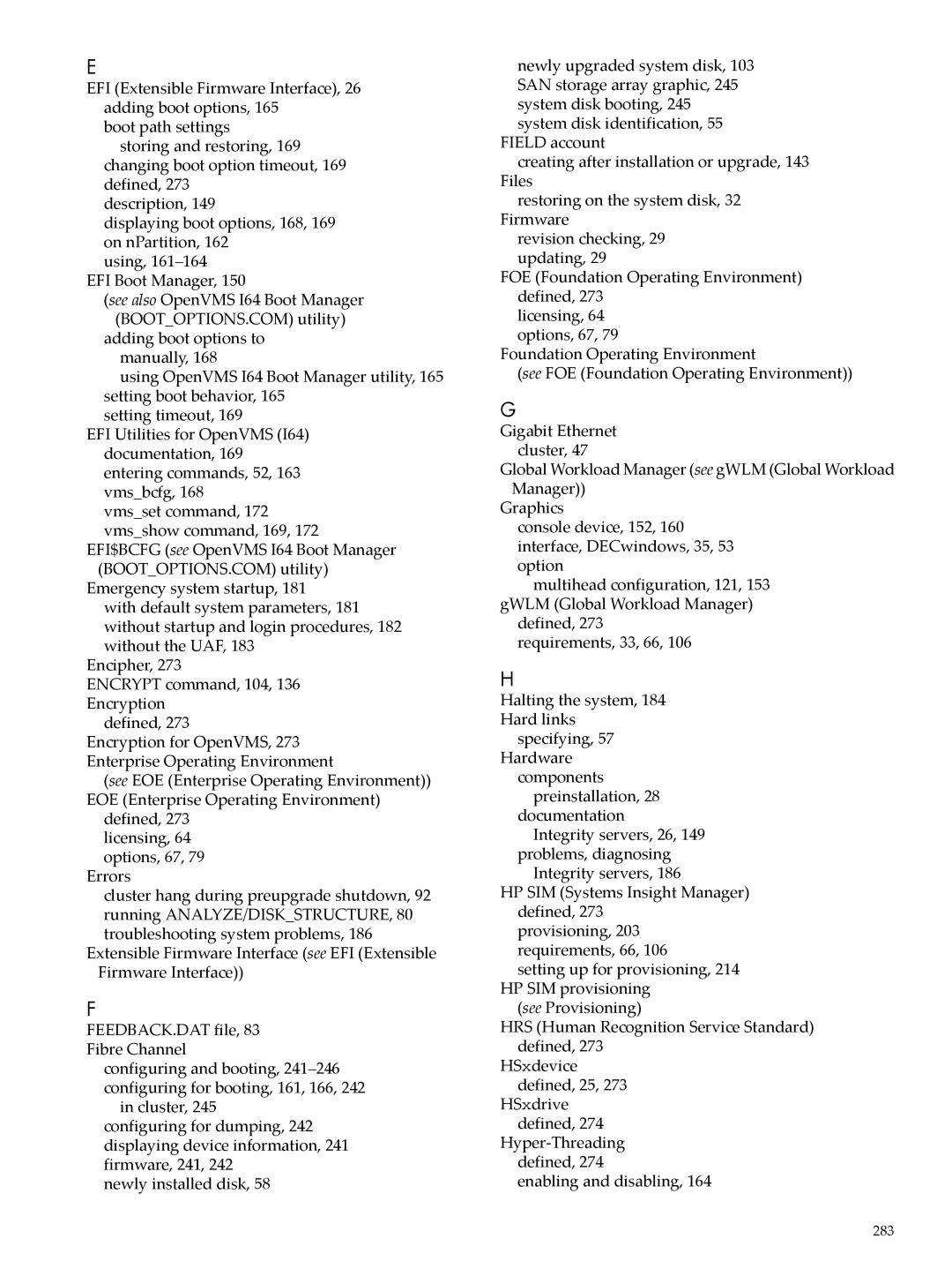 HP OpenVMS 8.x manual 283 