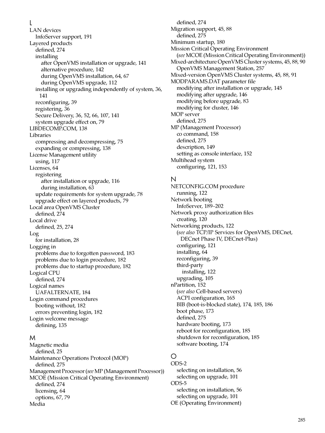 HP OpenVMS 8.x manual ODS-2 