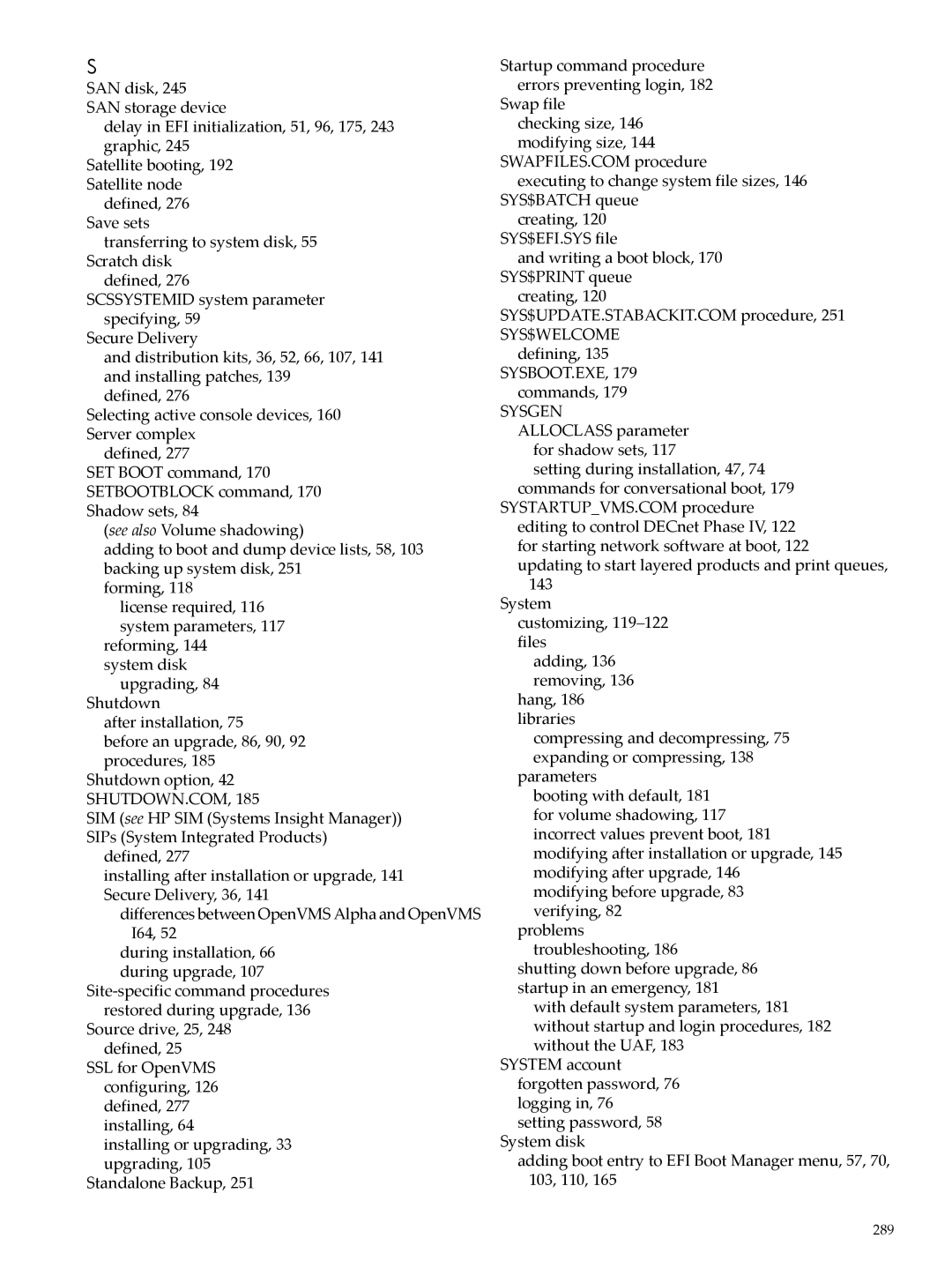 HP OpenVMS 8.x manual 289 