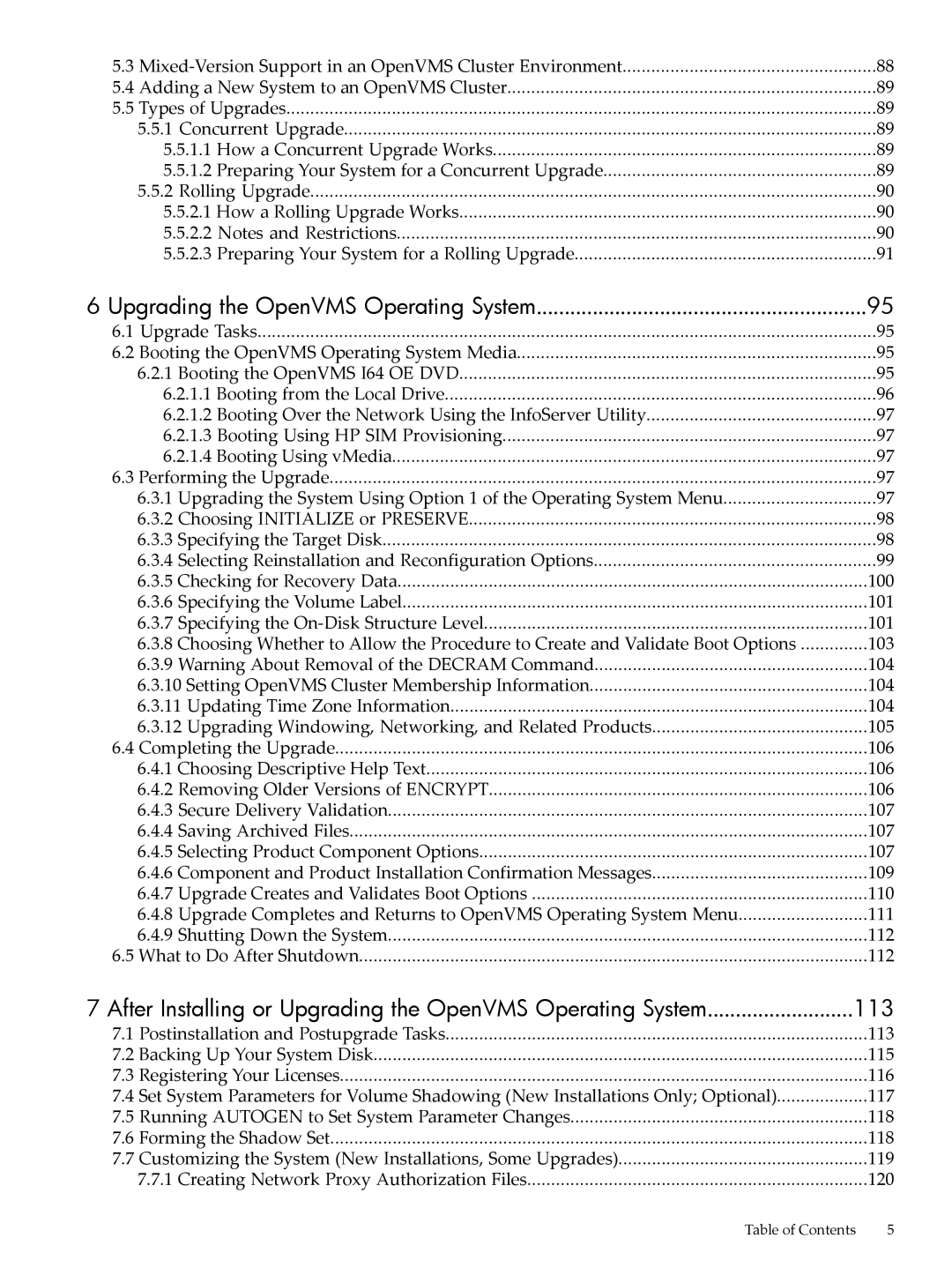 HP OpenVMS 8.x manual 113 