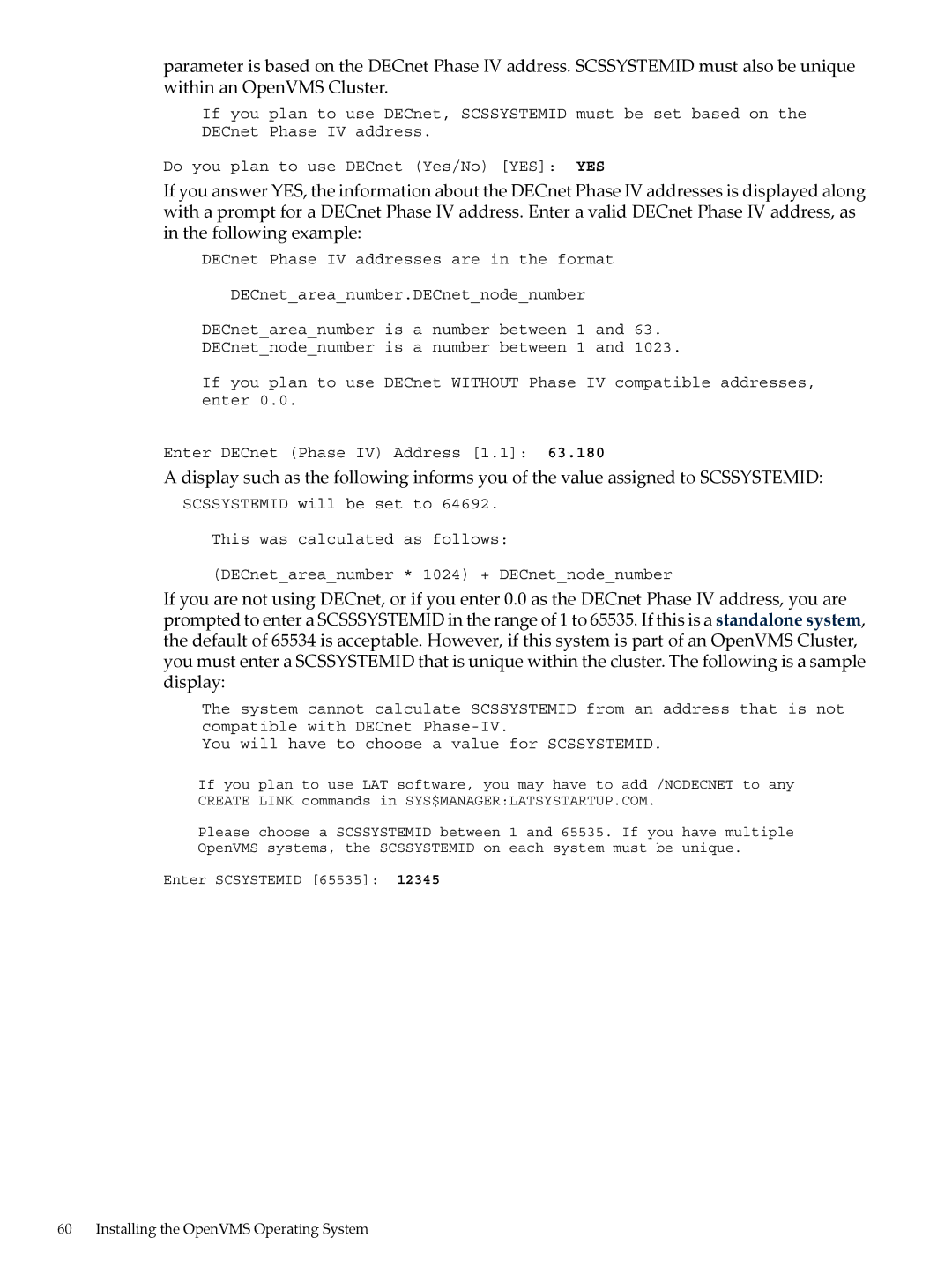 HP OpenVMS 8.x manual Installing the OpenVMS Operating System 