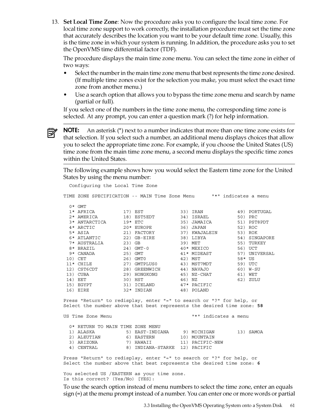 HP OpenVMS 8.x manual Time 