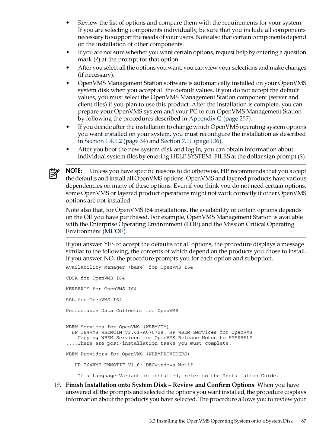 HP OpenVMS 8.x manual HP I64VMS 