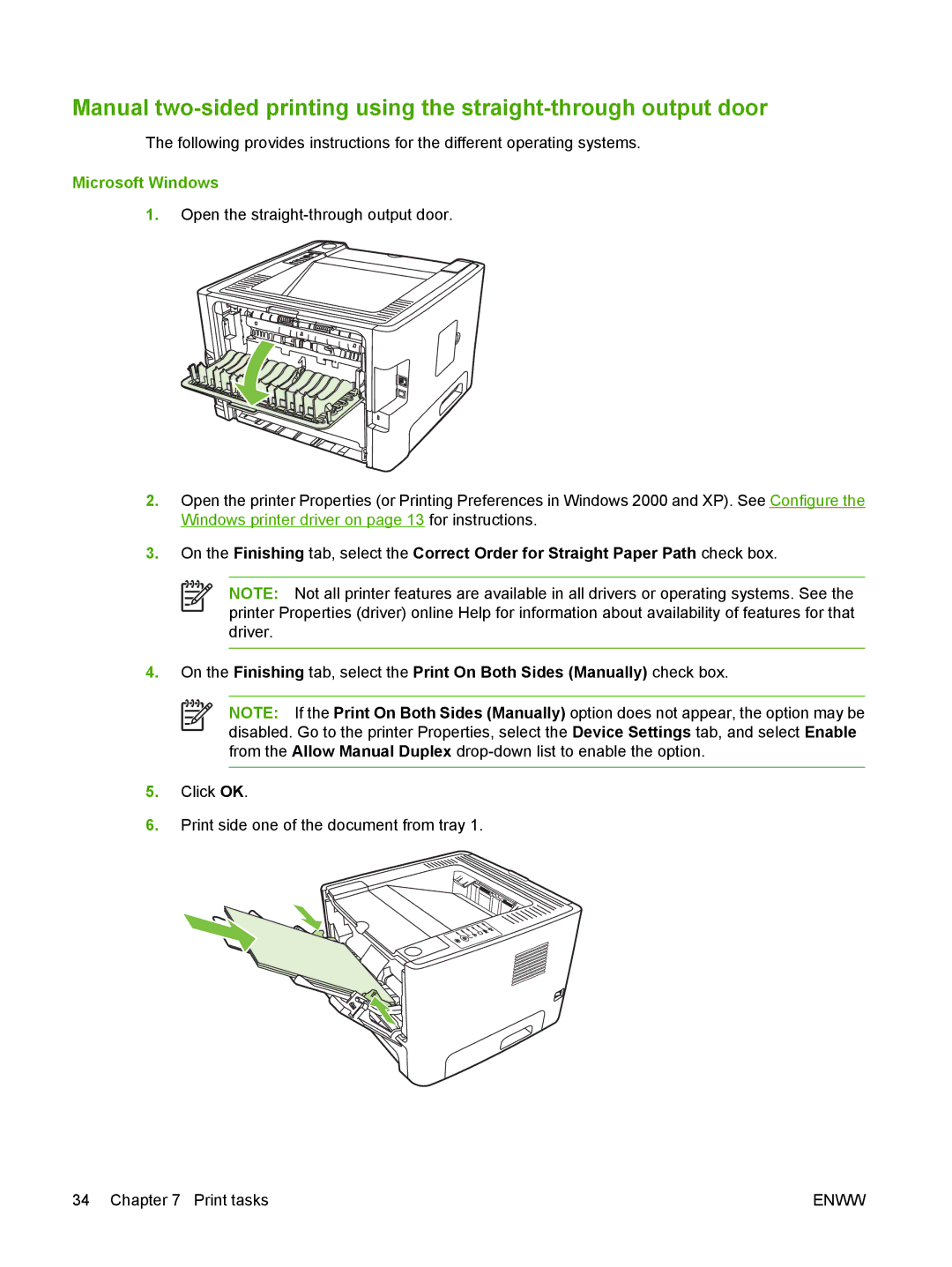 HP P2010 manual Microsoft Windows 