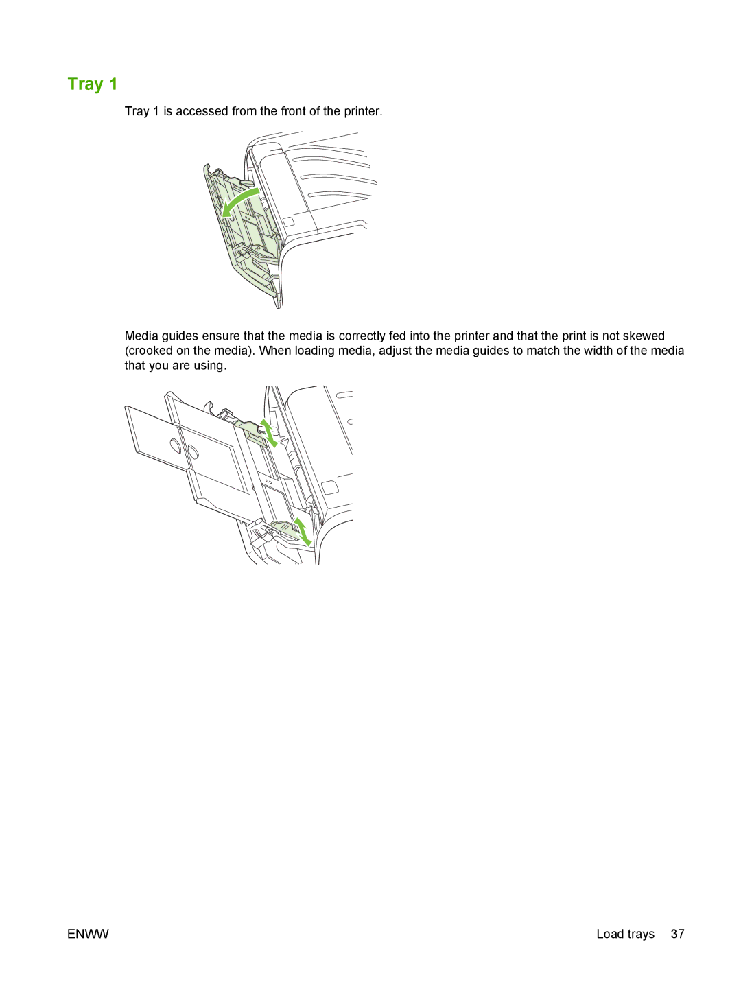 HP P2030 manual Tray 