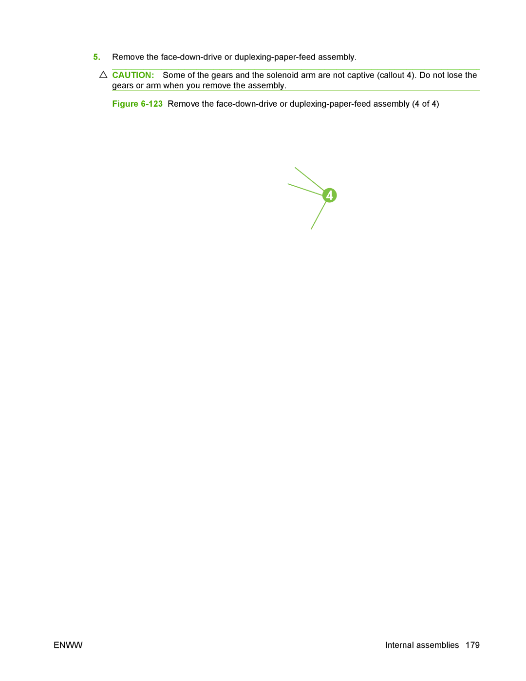 HP P2050 manual Remove the face-down-drive or duplexing-paper-feed assembly 