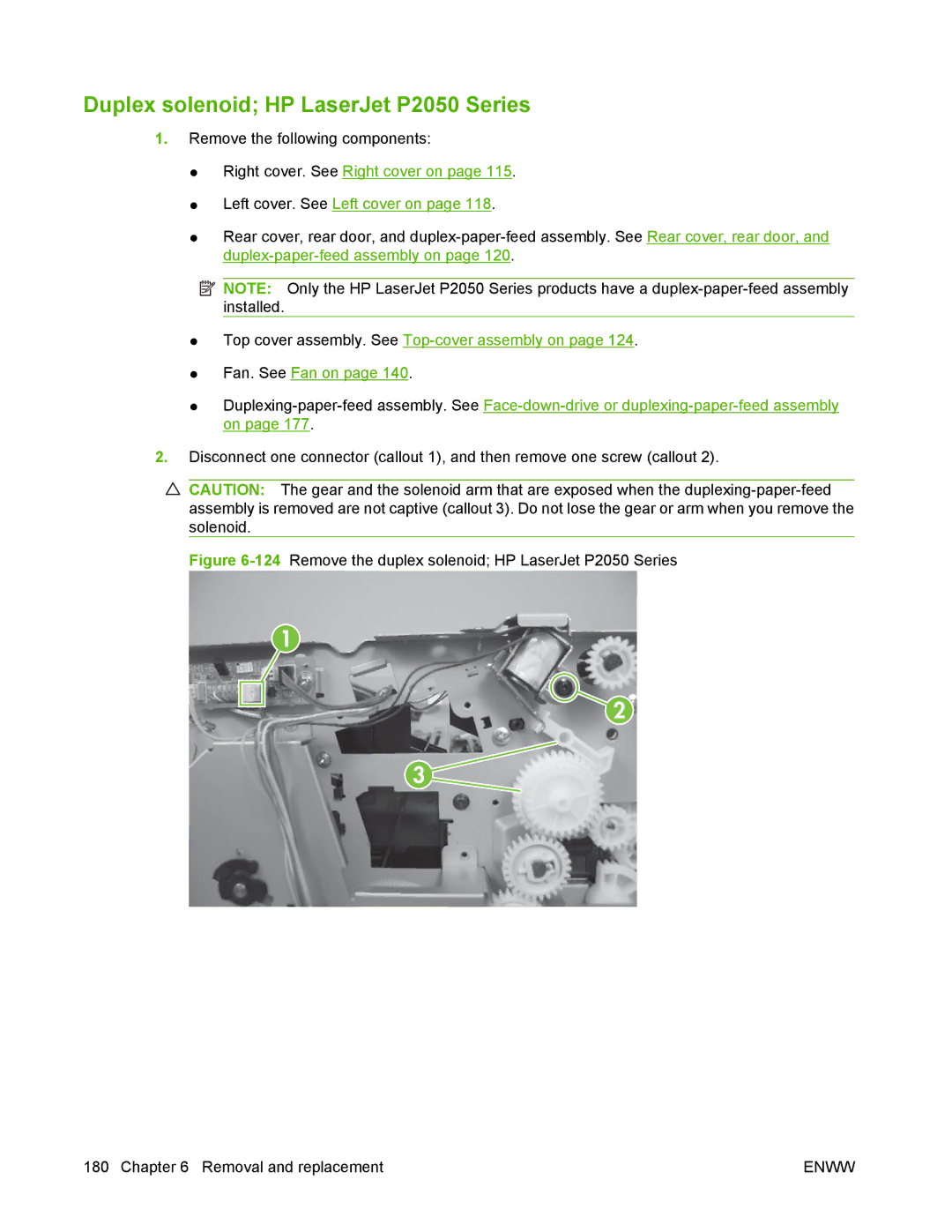 HP manual Duplex solenoid HP LaserJet P2050 Series 