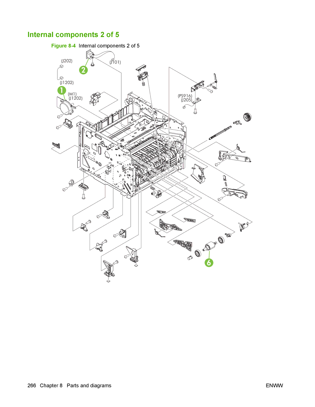 HP P2050 manual 4Internal components 2 