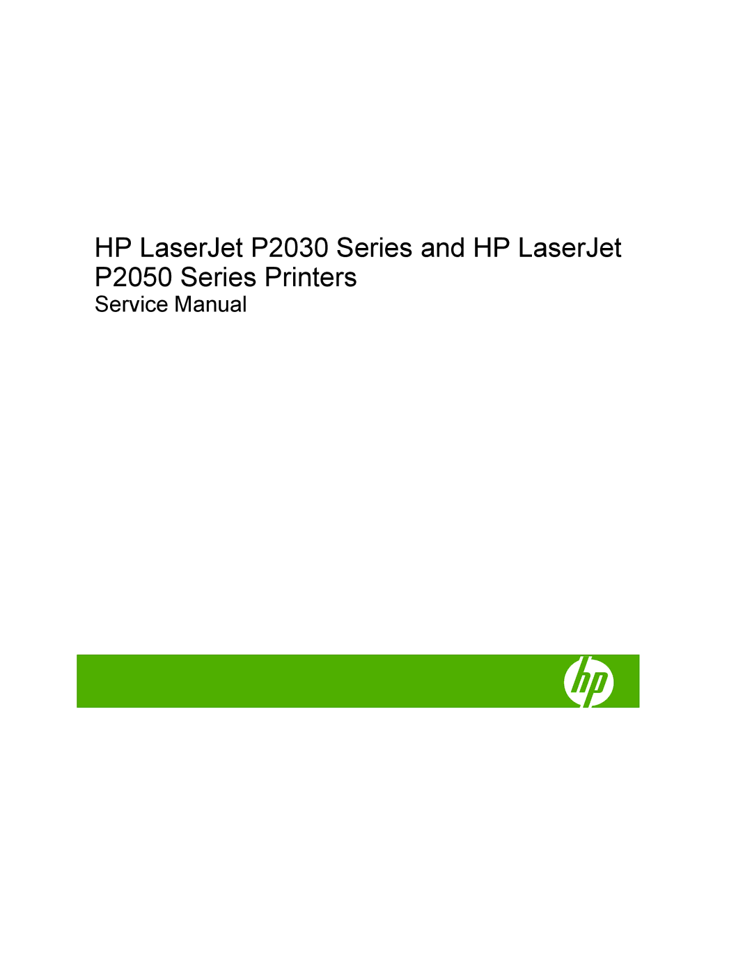 HP P2050 manual 