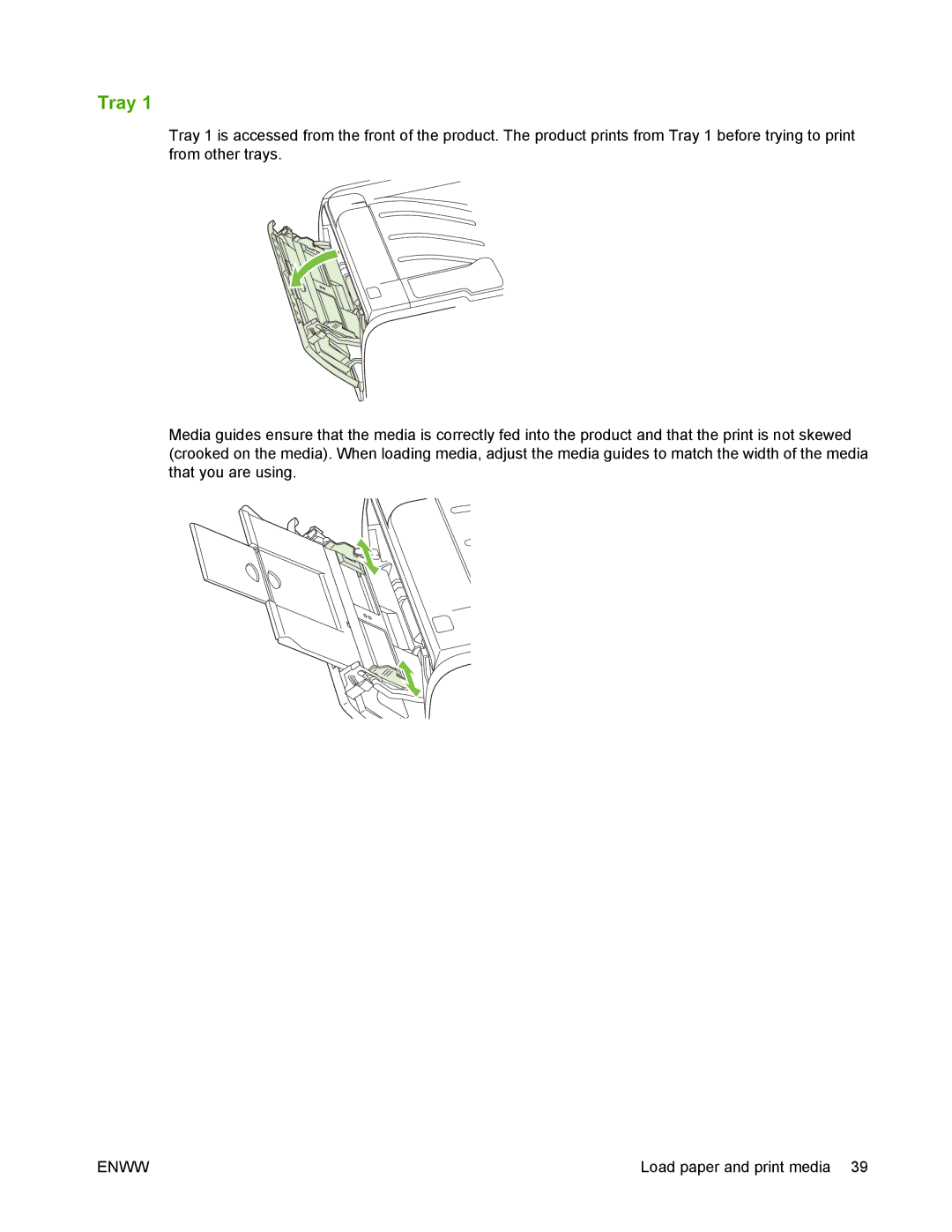 HP P2050 manual Tray 