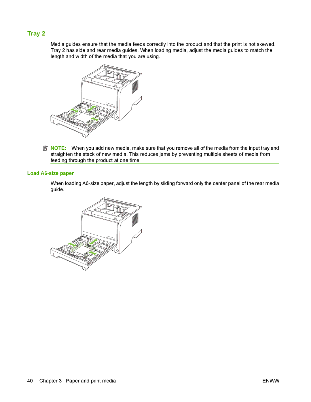 HP P2050 manual Load A6-size paper 