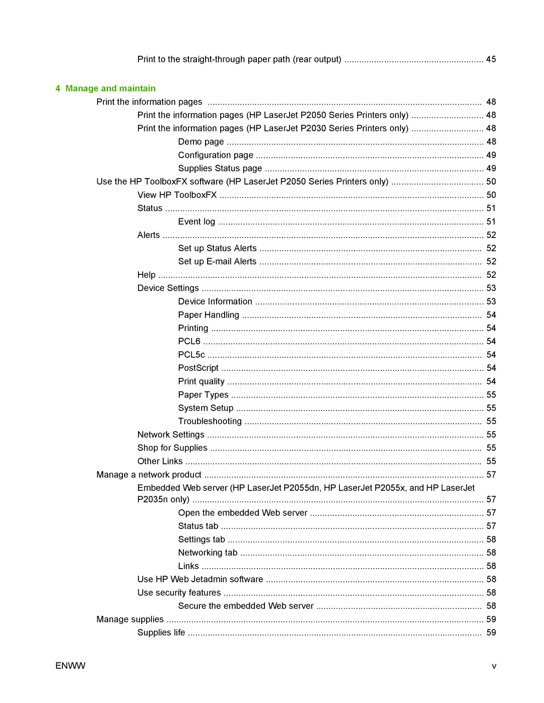 HP P2050 manual Manage and maintain 