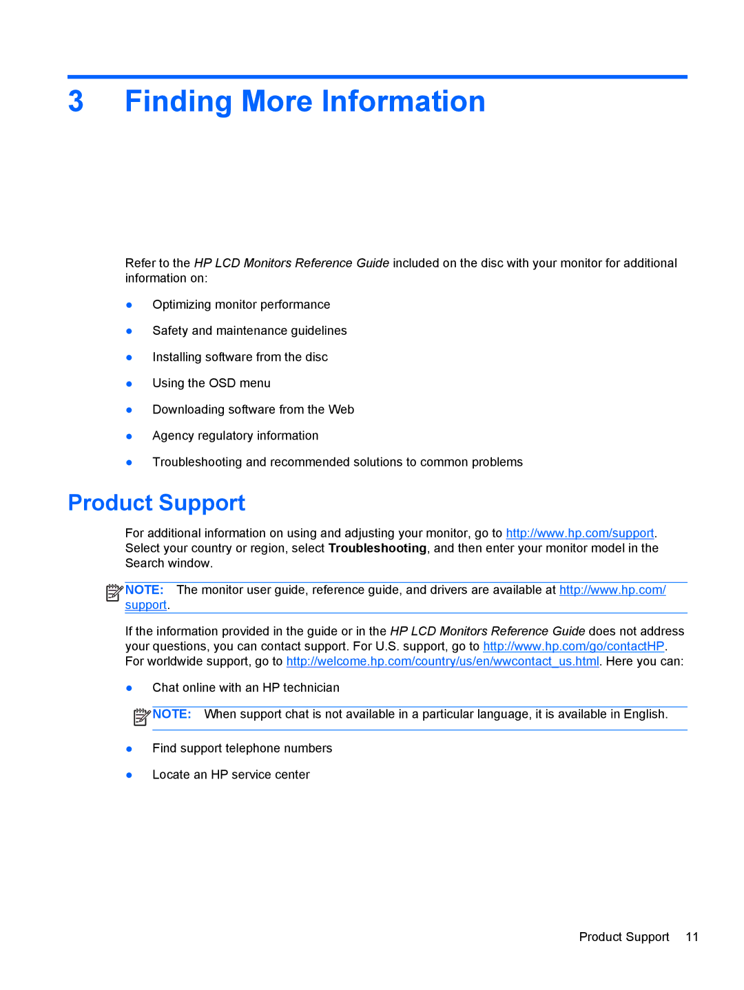 HP P231 manual Finding More Information, Product Support 