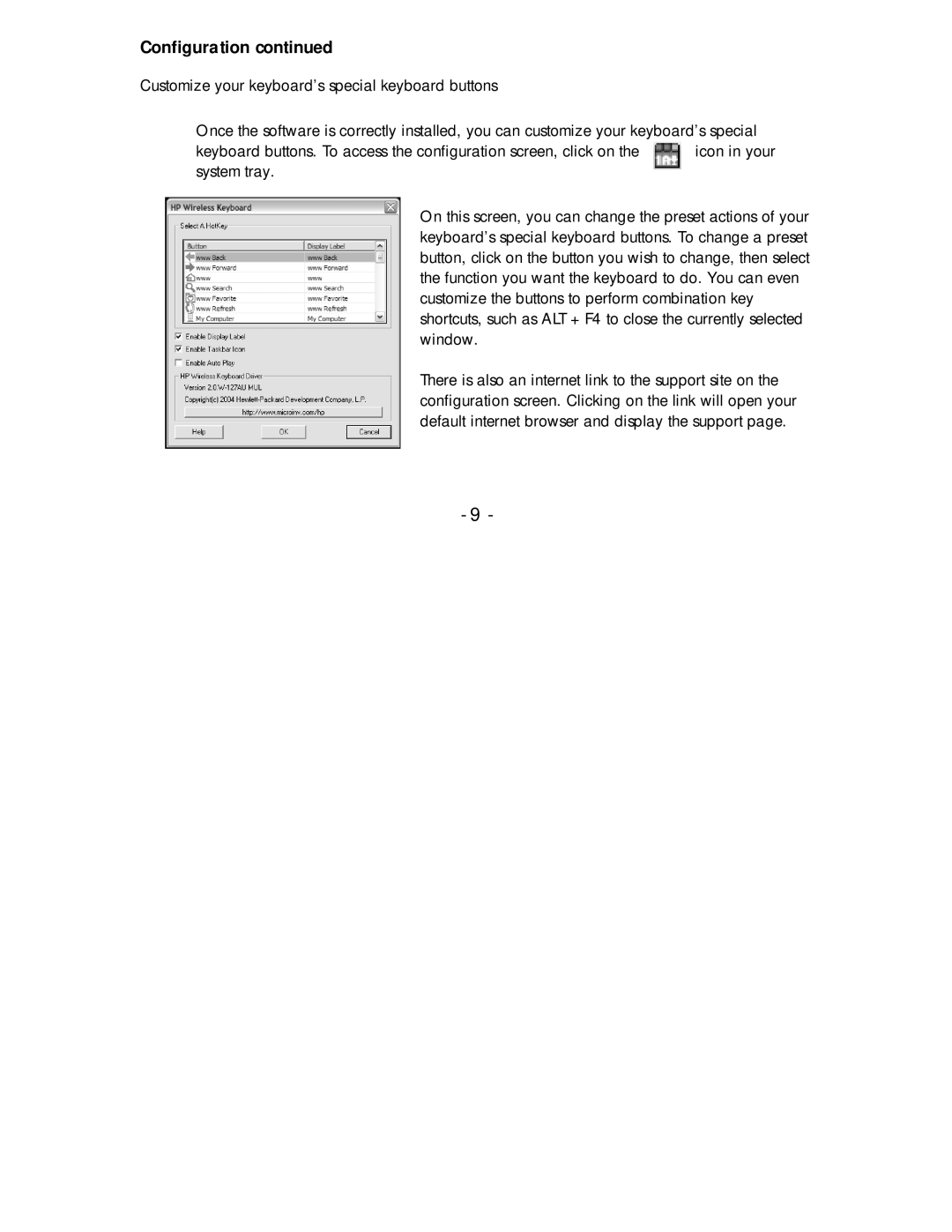 HP P2360AA #ABA manual Configuration 