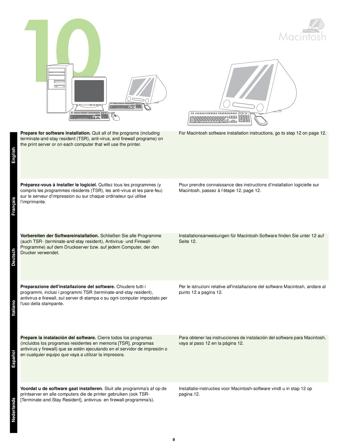 HP P3005 manual Macintosh 