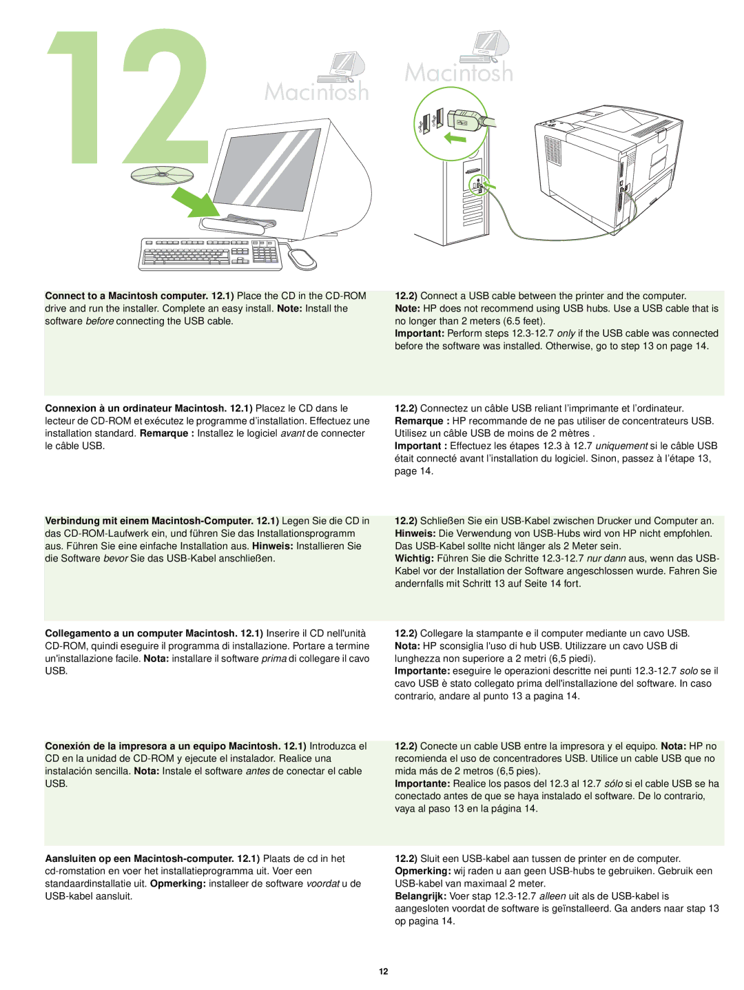 HP P3005 manual Macintosh 