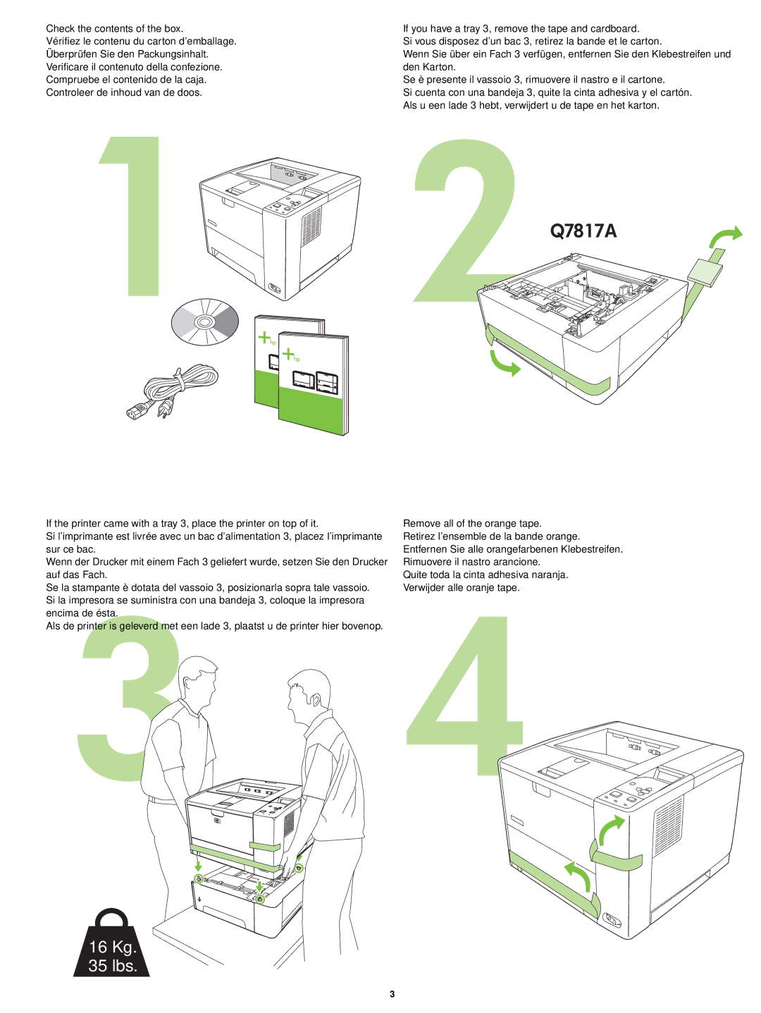 HP P3005 manual 2Q7817A 