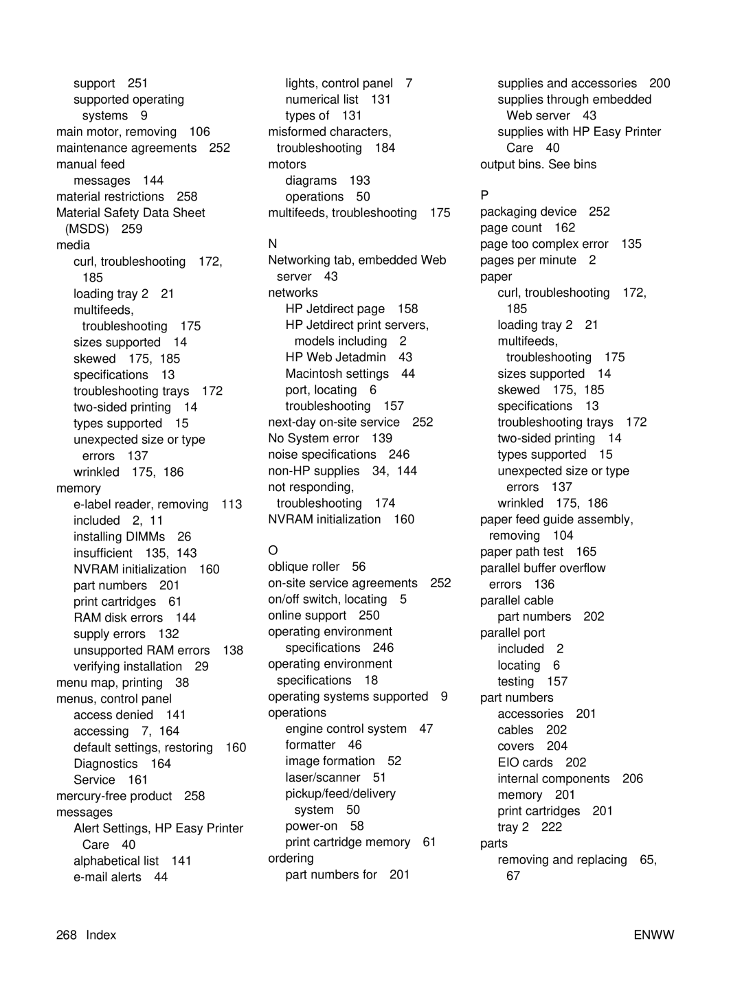 HP P3005 manual Msds 