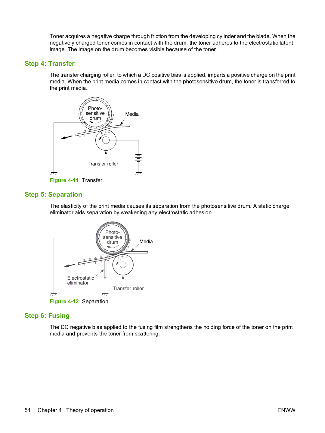 HP P3005 manual Transfer, Separation, Fusing 