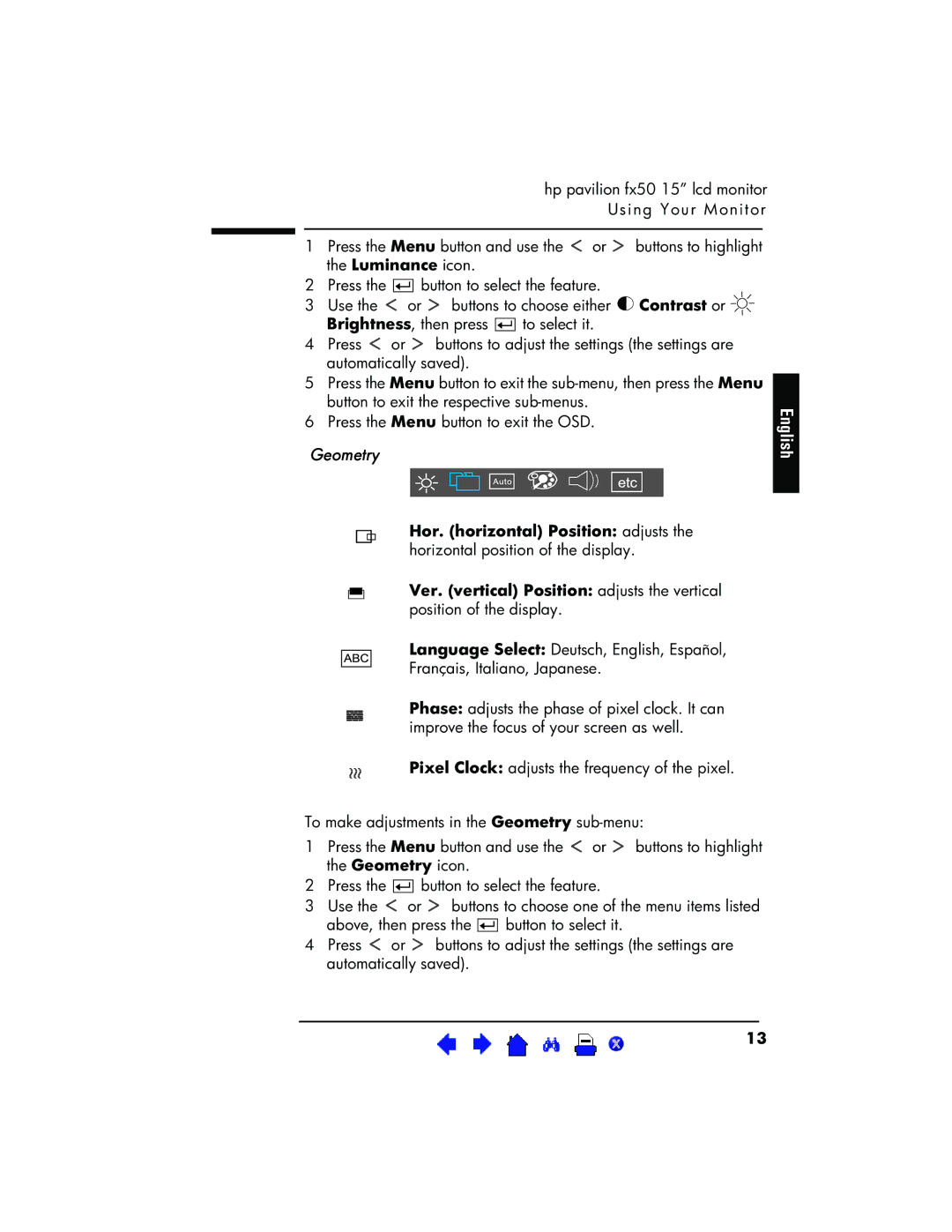 HP P3901 manual Geometry 