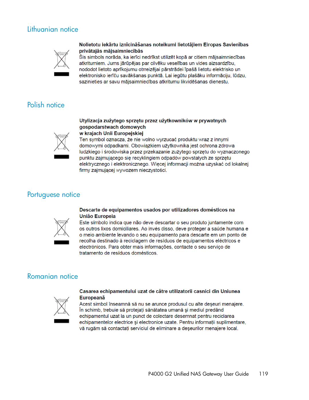 HP manual P4000 G2 Unified NAS Gateway User Guide 