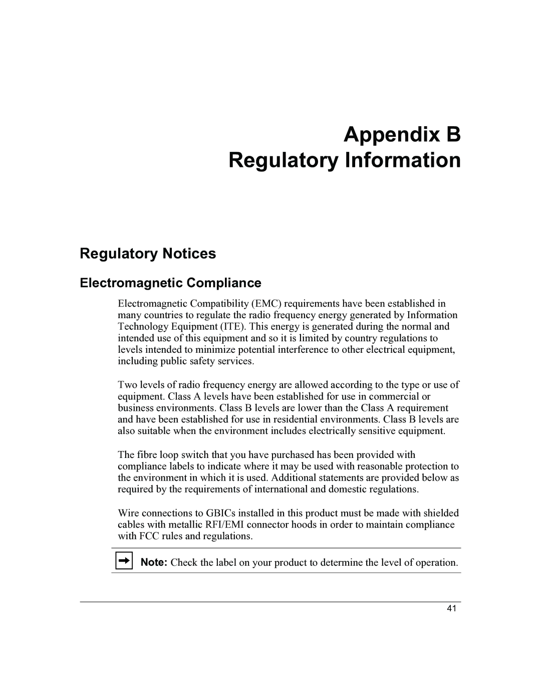 HP P4459A manual Appendix B Regulatory Information, Regulatory Notices, Electromagnetic Compliance 