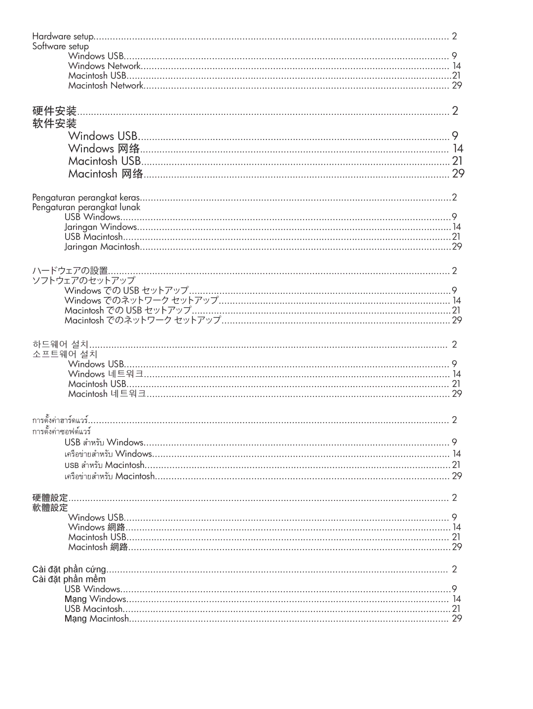 HP P4010, P4510 manual 软件安装, การตั้งคาซอฟตแวร 