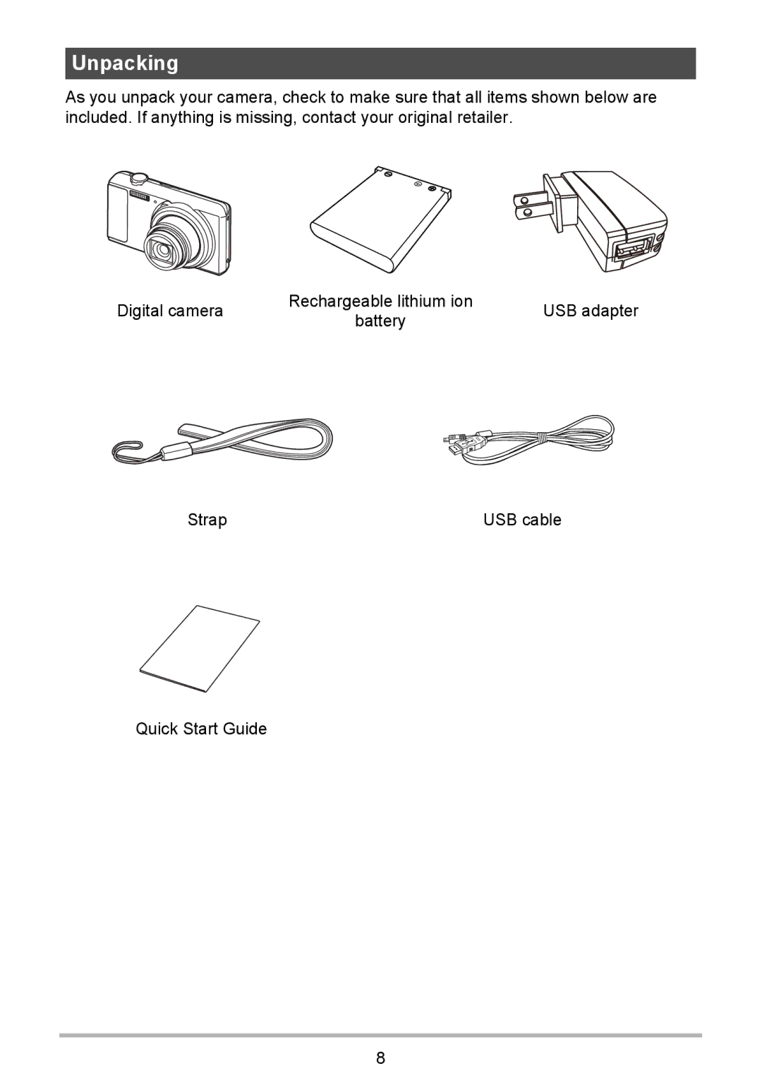 HP p550 manual Unpacking 