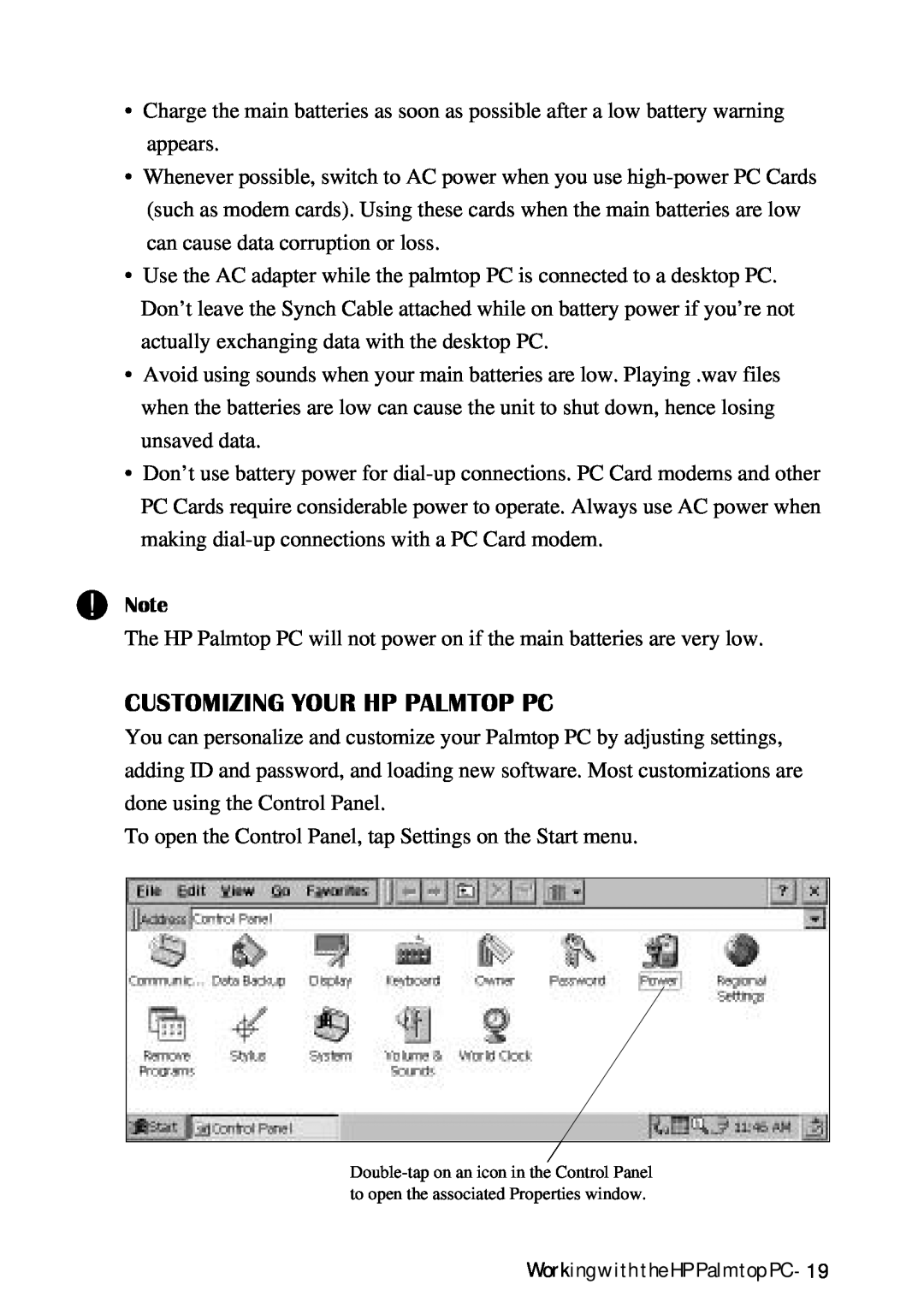 HP Palmtop 620X, Palmtop 660LX manual Customizing Your Hp Palmtop Pc 