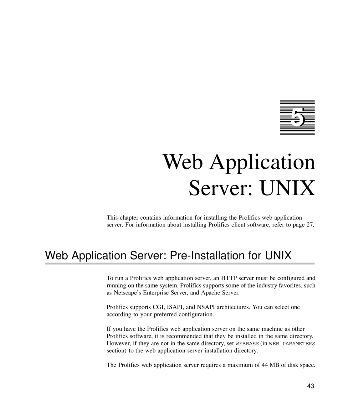 HP Panter 2Tier manual Web Application Server Unix, Web Application Server Pre-Installation for Unix 