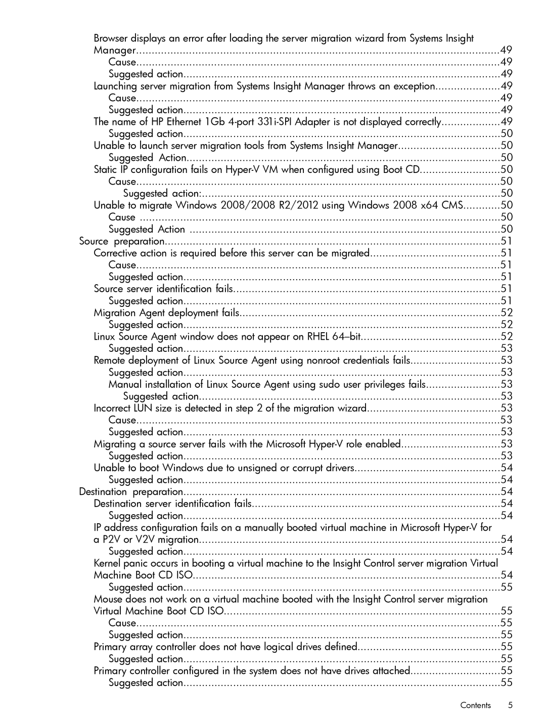 HP PART NUMBER: 461487-401A manual Contents 