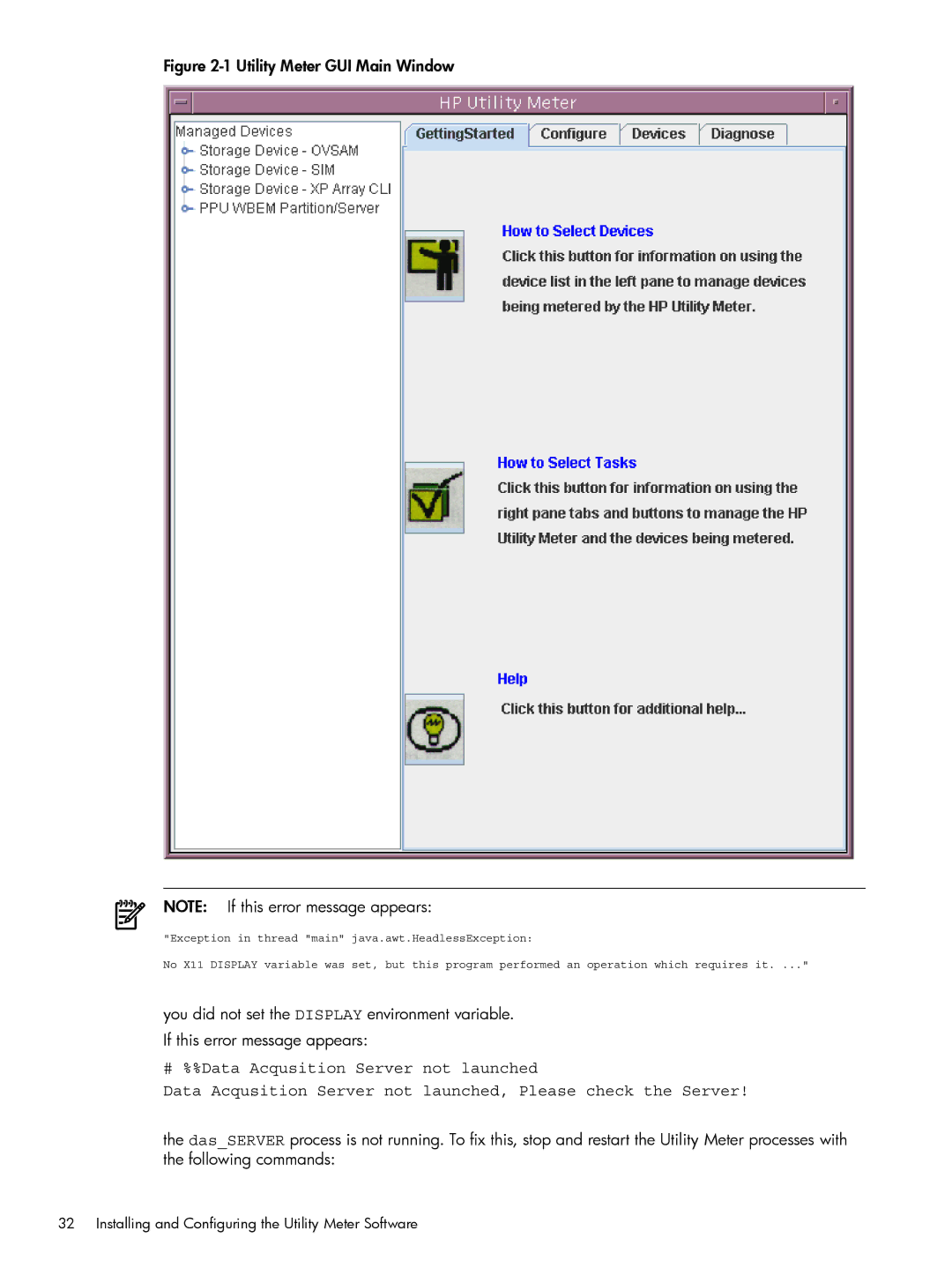 HP Pay per use (PPU) manual Utility Meter GUI Main Window 