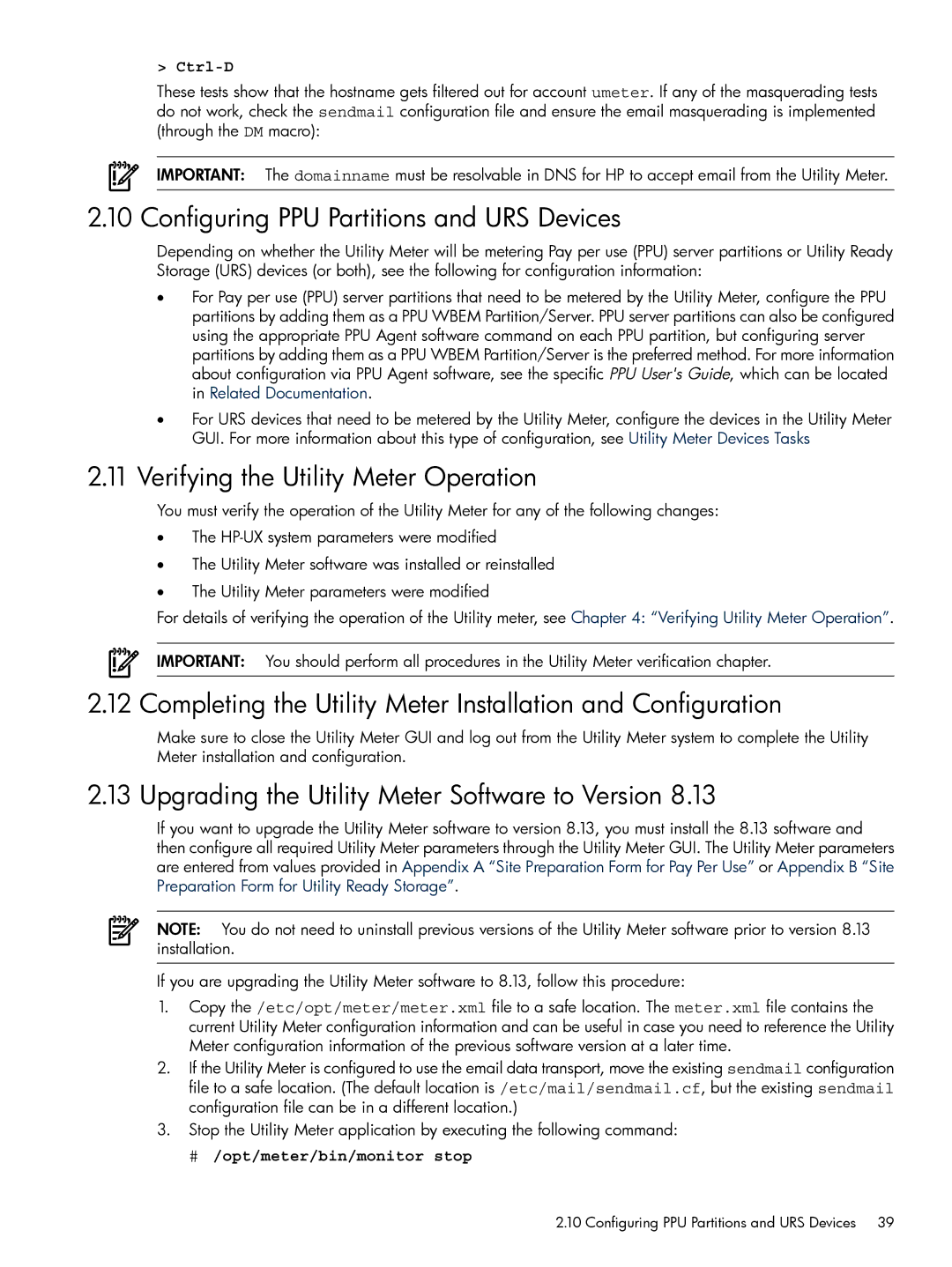 HP Pay per use (PPU) manual Configuring PPU Partitions and URS Devices, Verifying the Utility Meter Operation 