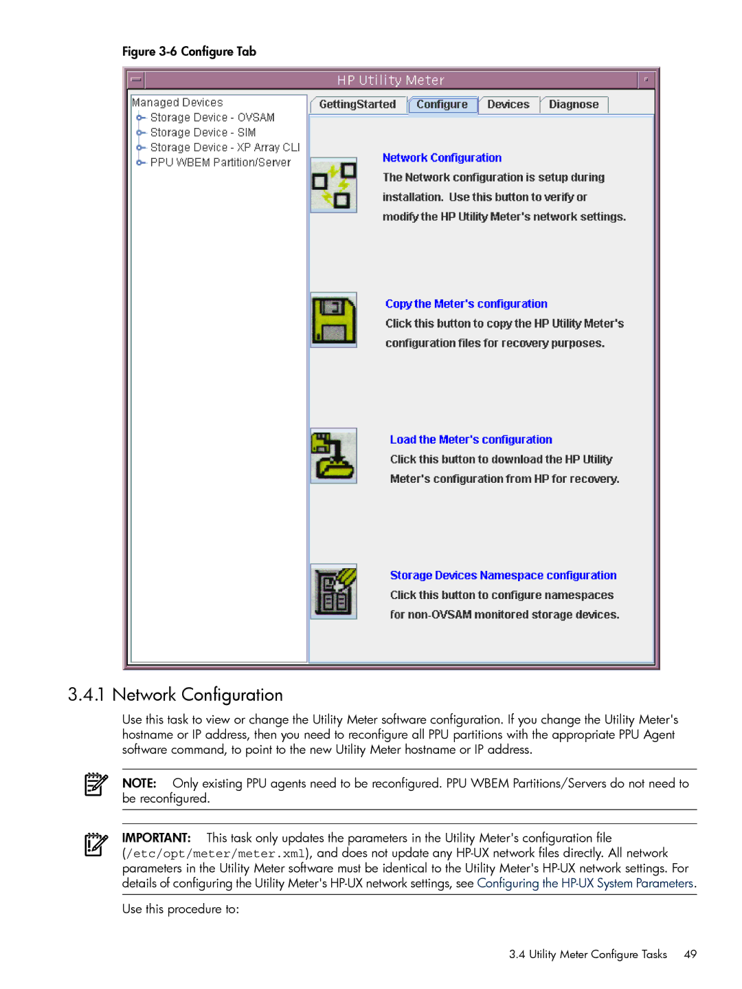 HP Pay per use (PPU) manual Network Configuration, Configure Tab 