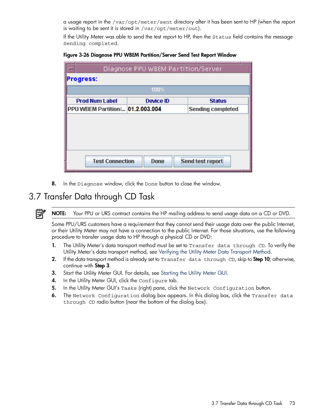 HP Pay per use (PPU) manual Transfer Data through CD Task 