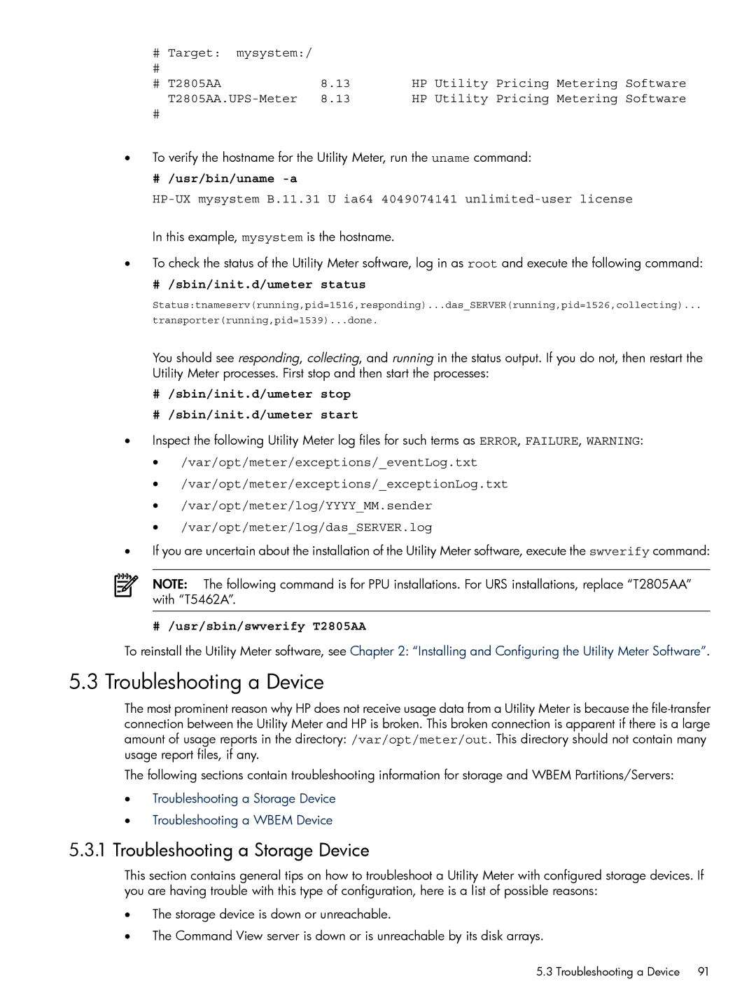 HP Pay per use (PPU) manual Troubleshooting a Device, Troubleshooting a Storage Device 