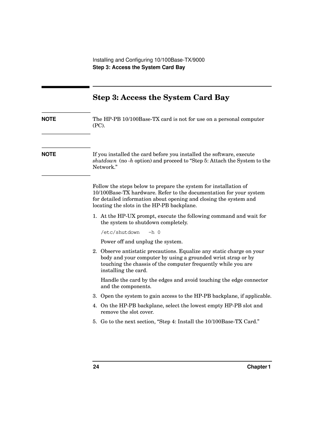 HP PB 10 manual Access the System Card Bay 