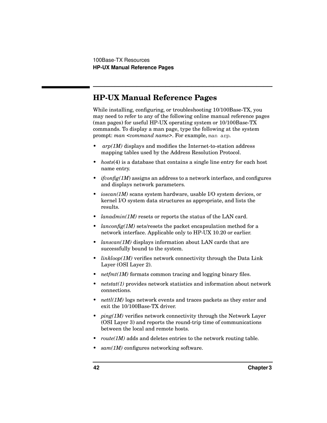 HP PB 10 manual HP-UX Manual Reference Pages 