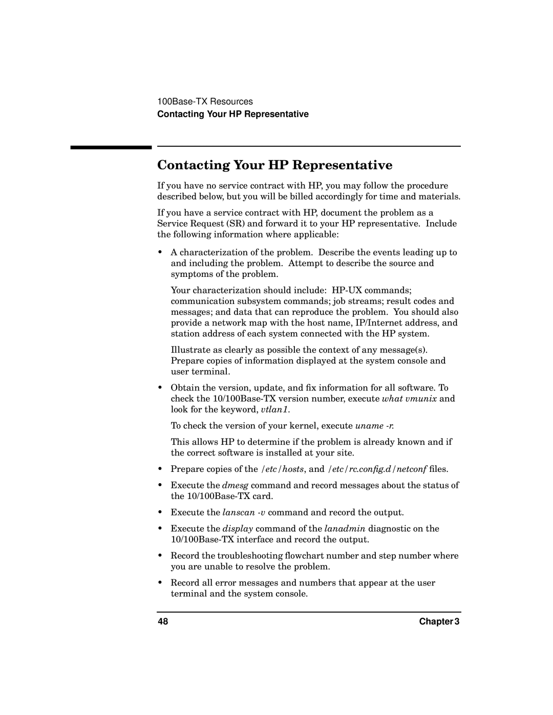 HP PB 10 manual Contacting Your HP Representative 