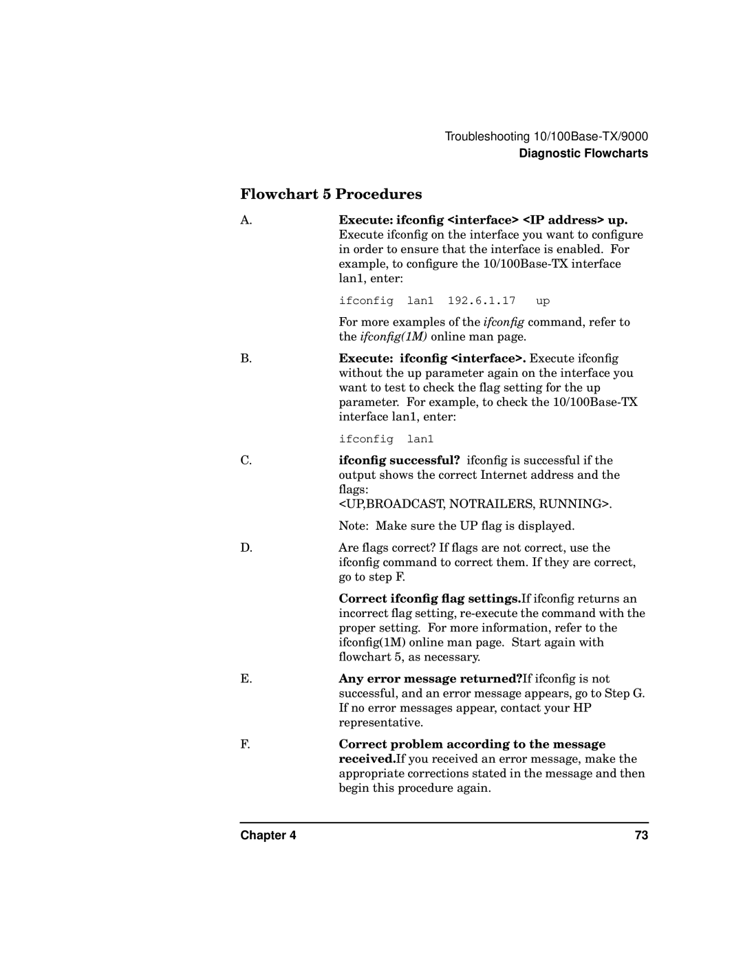 HP PB 10 manual Flowchart 5 Procedures, UP,BROADCAST, NOTRAILERS, Running 