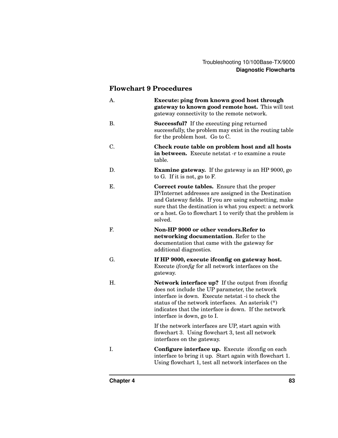 HP PB 10 manual Flowchart 9 Procedures 