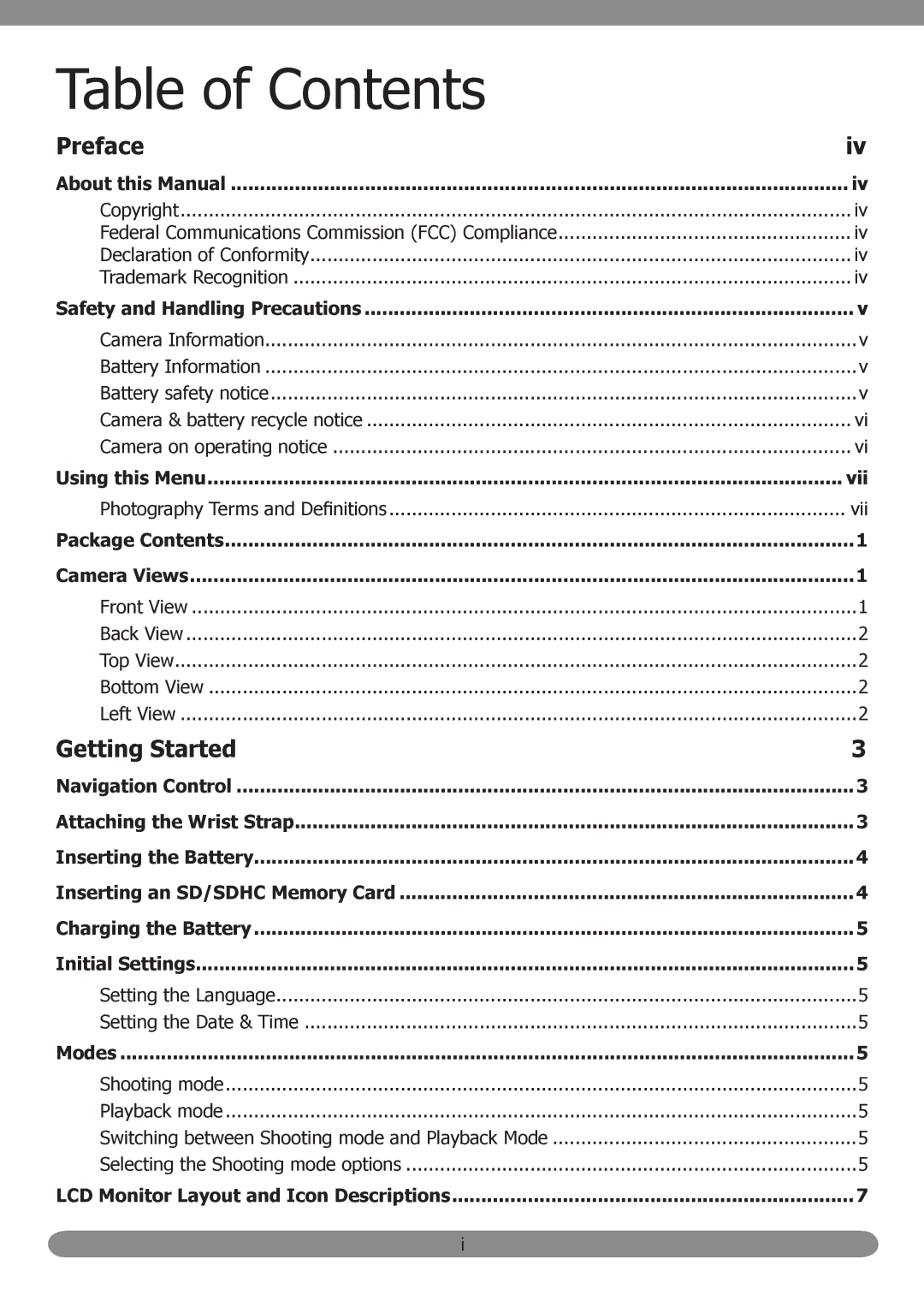 HP PB360t/PW360t manual Table of Contents 