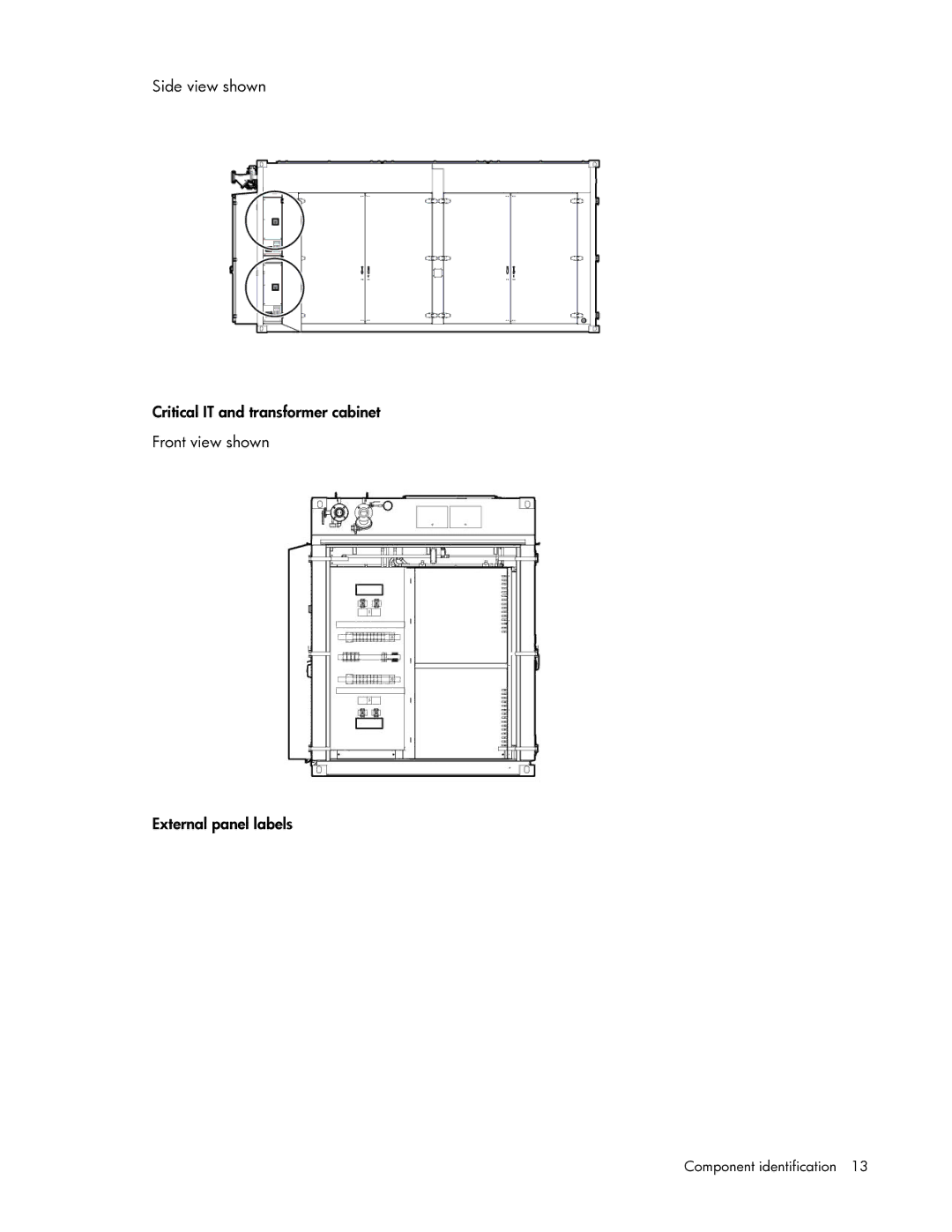 HP Performance Optimized Data Center (POD) 20cp manual Component identification 