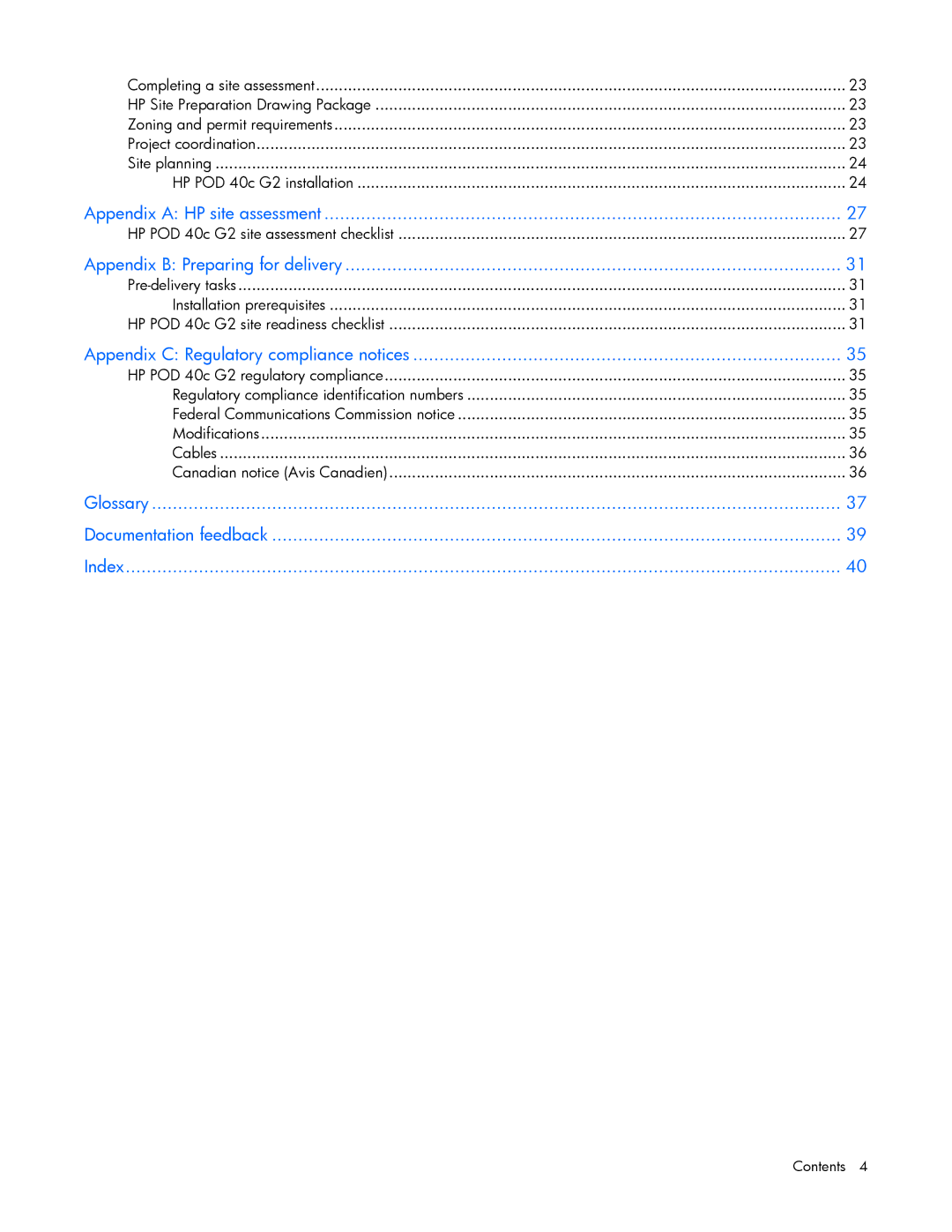 HP Performance Optimized Data Center (POD) 40c manual Appendix C Regulatory compliance notices 