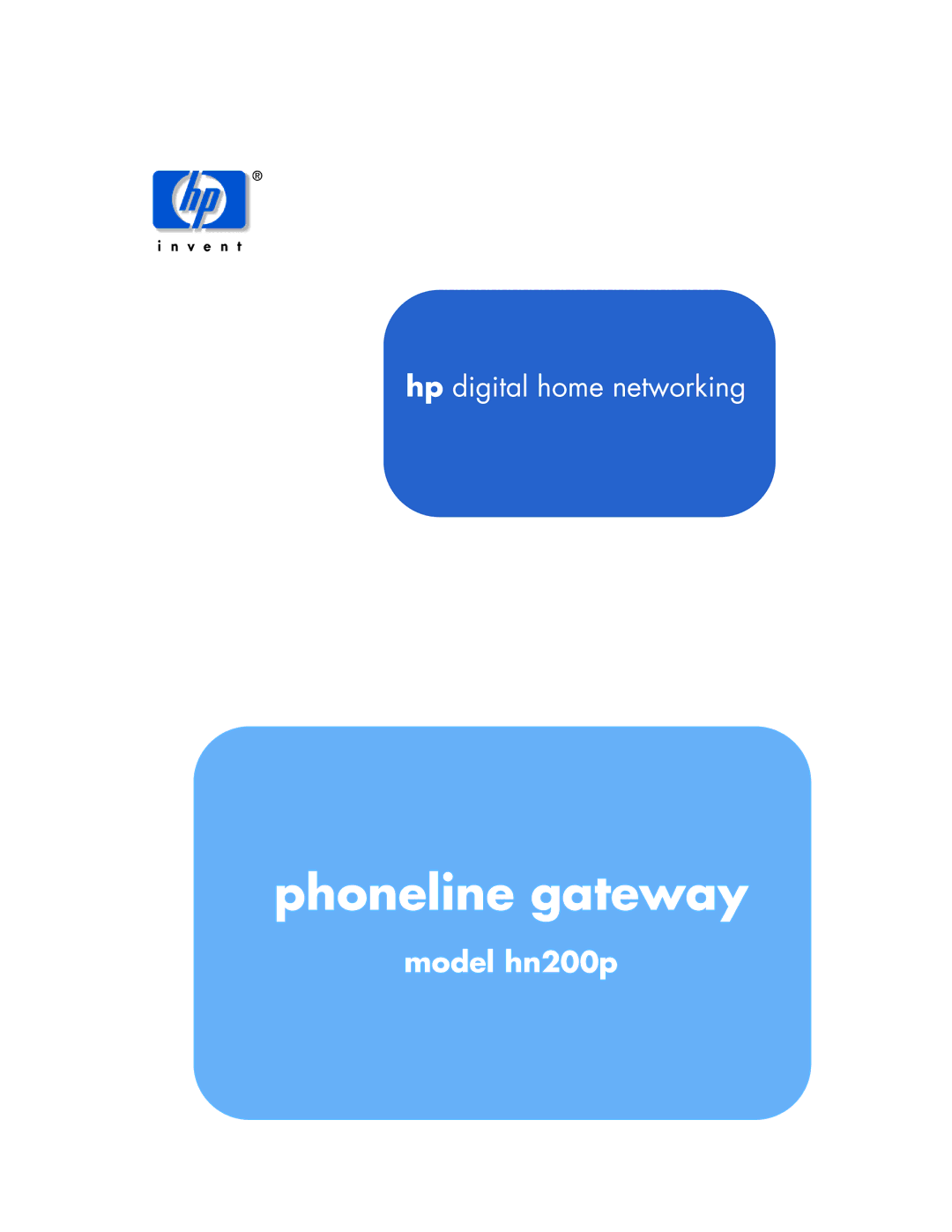 HP Phoneline Gateway hn200p manual Quick start guide 