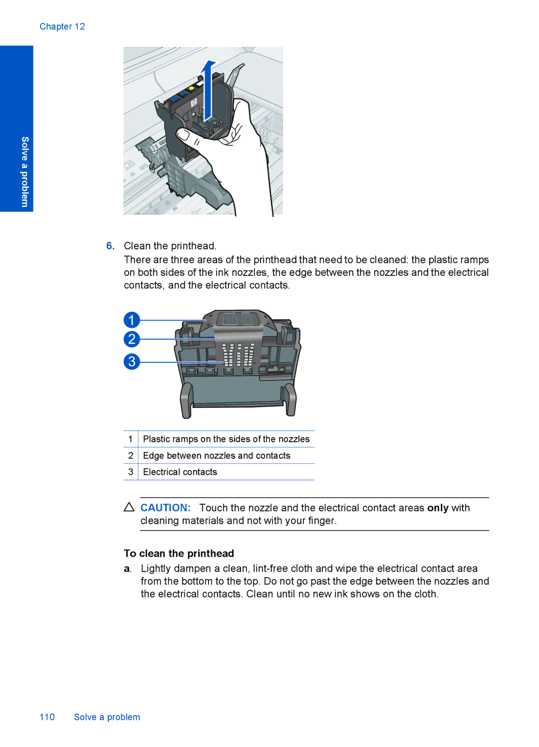 HP Plus B209 Multifunction Photo CD035A#ABA manual To clean the printhead 