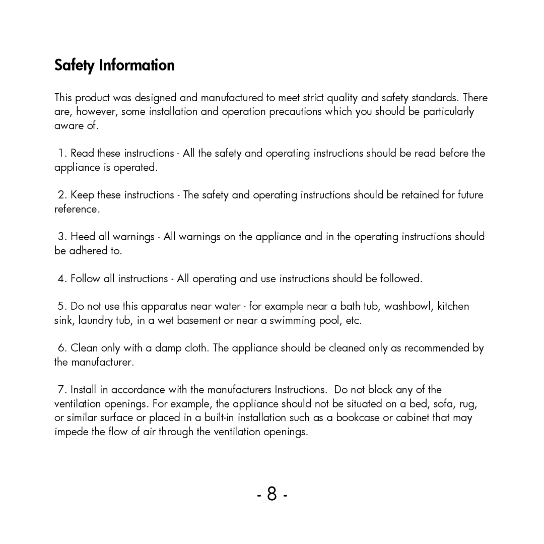 HP PP036AA#ABA manual Safety Information 