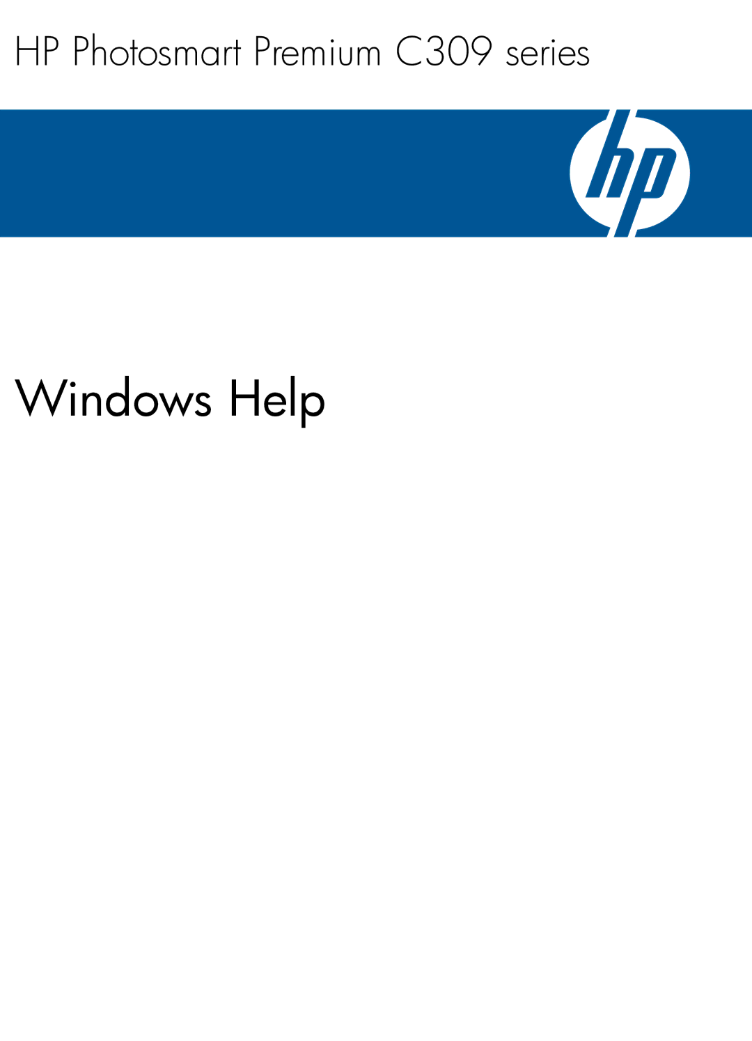 HP Premium - C309g manual Windows Help 