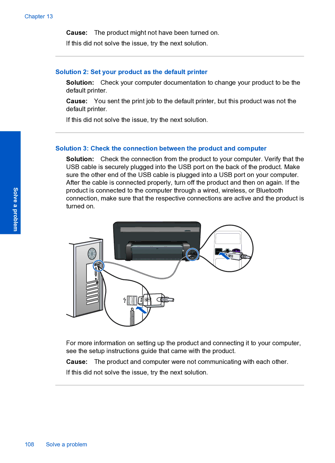 HP Premium Web - C309n manual Solution 2 Set your product as the default printer 